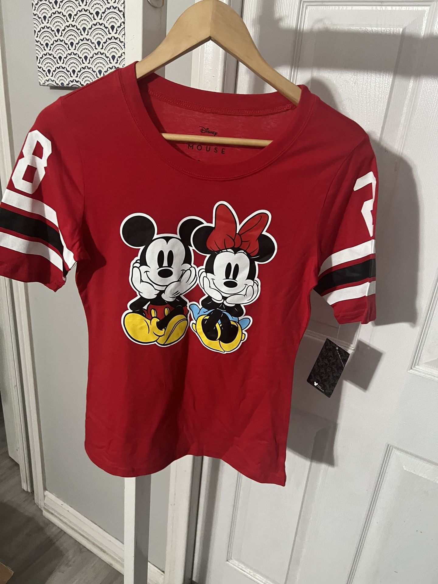 Disney Women Jersey Fitted Medium Shirts New With Tags