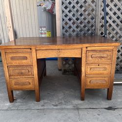 VINTAGE WOODEN OFFICE DESK