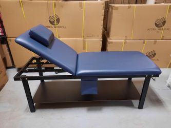 PHYSICAL THERAPY EXAM MEDICAL DOCOR TREATMENT TABLE BLUE