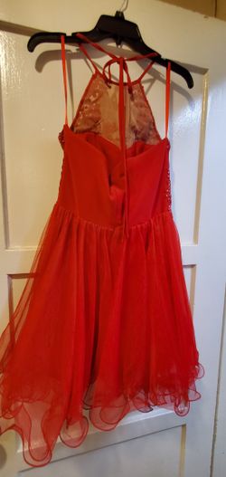 Vestido Rojo Para Dama De Honor Talla 7-9