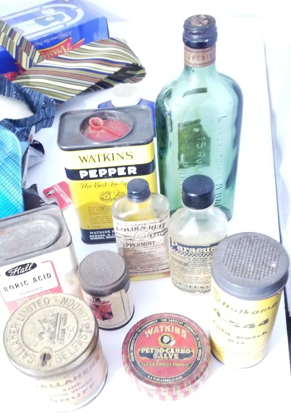 Antiques Bottles and Tins