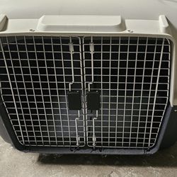 SPORT PET Designs Double Wire Door Plastic Kennel