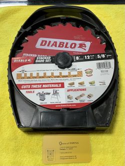 8” 12 Teeth Diablo Stacked Dado Set