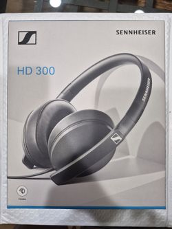 Sennheiser HD 300 Closed-Back On-Ear Headphones Foldable Wired Black — New in Box