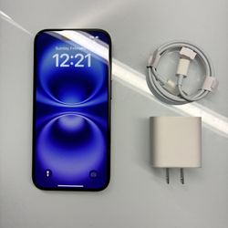 Apple iPhone 16 - 128GB - Black (Unlocked) - Mint 100% Battery - 0 Cycles