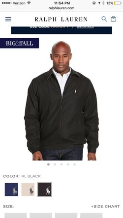 Black 2XLT Polo jacket.