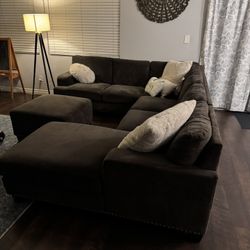 3 Piece Sectional Couch With Ottoman 