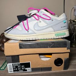 Size 10 Nike Dunk Off-White