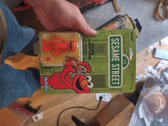 Super7 ReAction Sesame Street Elmo & Baby David Figure