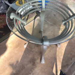 Glass End Table