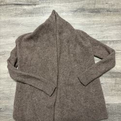 C By Bloomingdales Women’s Size XS 2-Ply Cashmere Brown Cardigan #1887