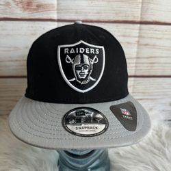 raiders snap back hat