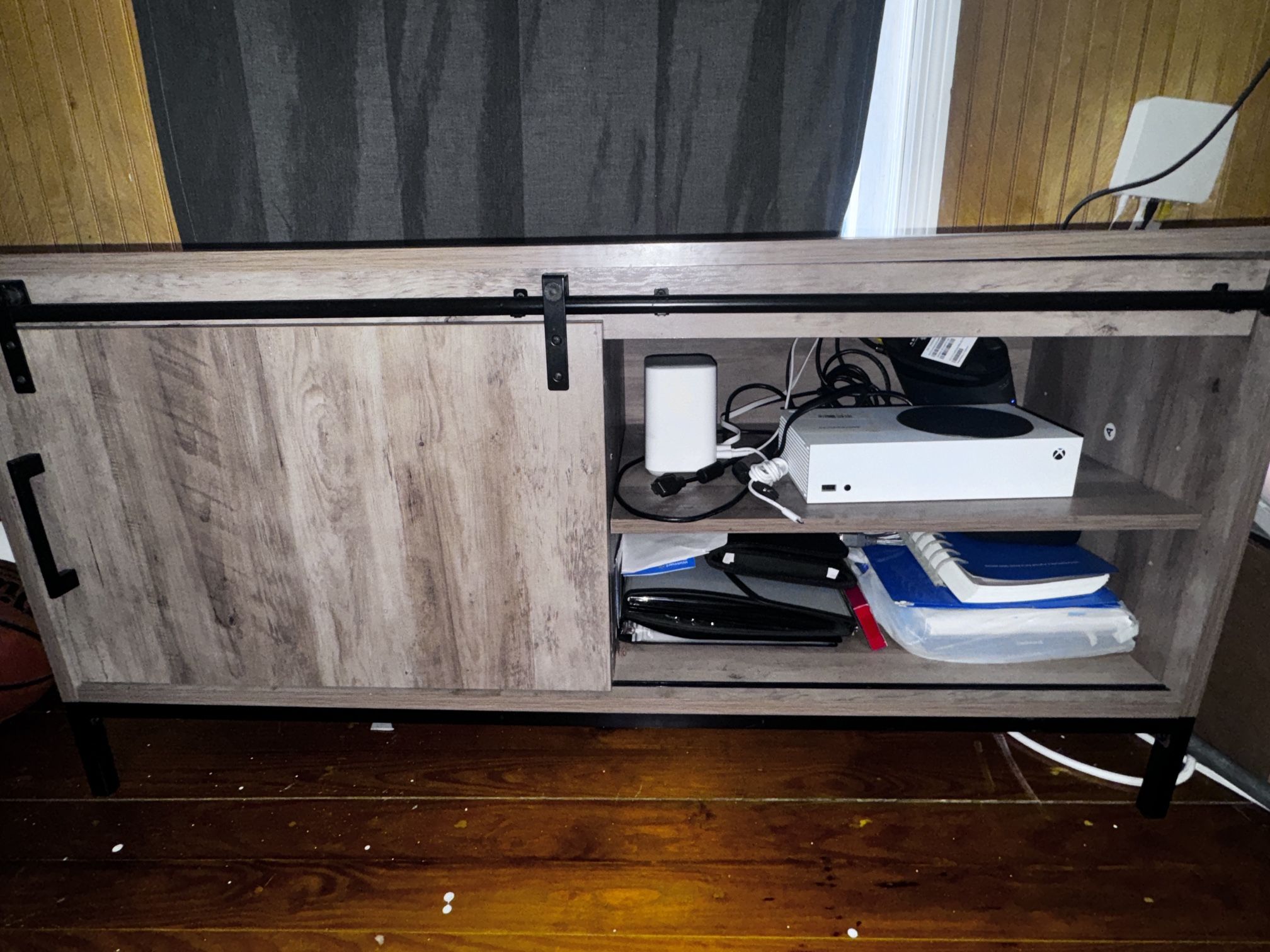 Coffee Table W/ Sliding Door