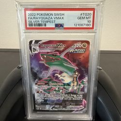 Rayquaza Vmax Psa 10 TG20 SWSH Silver Tempest Pokemon Card
