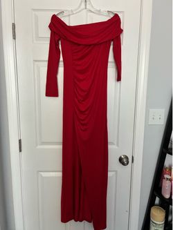 Off the shoulder long dress size small