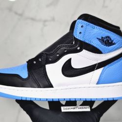 Nike Air Jordan 1 Retro High OG University Blue UNC Toe CAROLINA Size 6.5Y NEW 