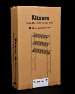 Kitsure Over-The-Toilet Bathroom Storage Rack Organizer