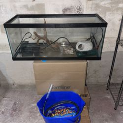 20 Gallon Tank, Filter, Water Heater, Sand Included 