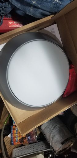 13 inches - 1985 lumens - LED Ceiling Disk light - 28 watts - Round - Aluminum finish - Lithonia FMML-13-840-DNA