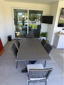 Patio Table and  6 Chairs