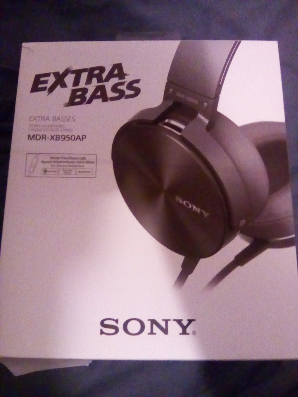 Sony extra bass headphones, basically brand new