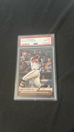 2018 Topps now Ronald Acuña Junior, PSA 10