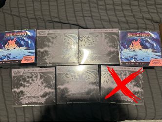 6 sealed Pokemon ETBs