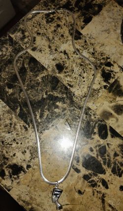 Sterling Silver Nefertiti Pendant And Snake Chain