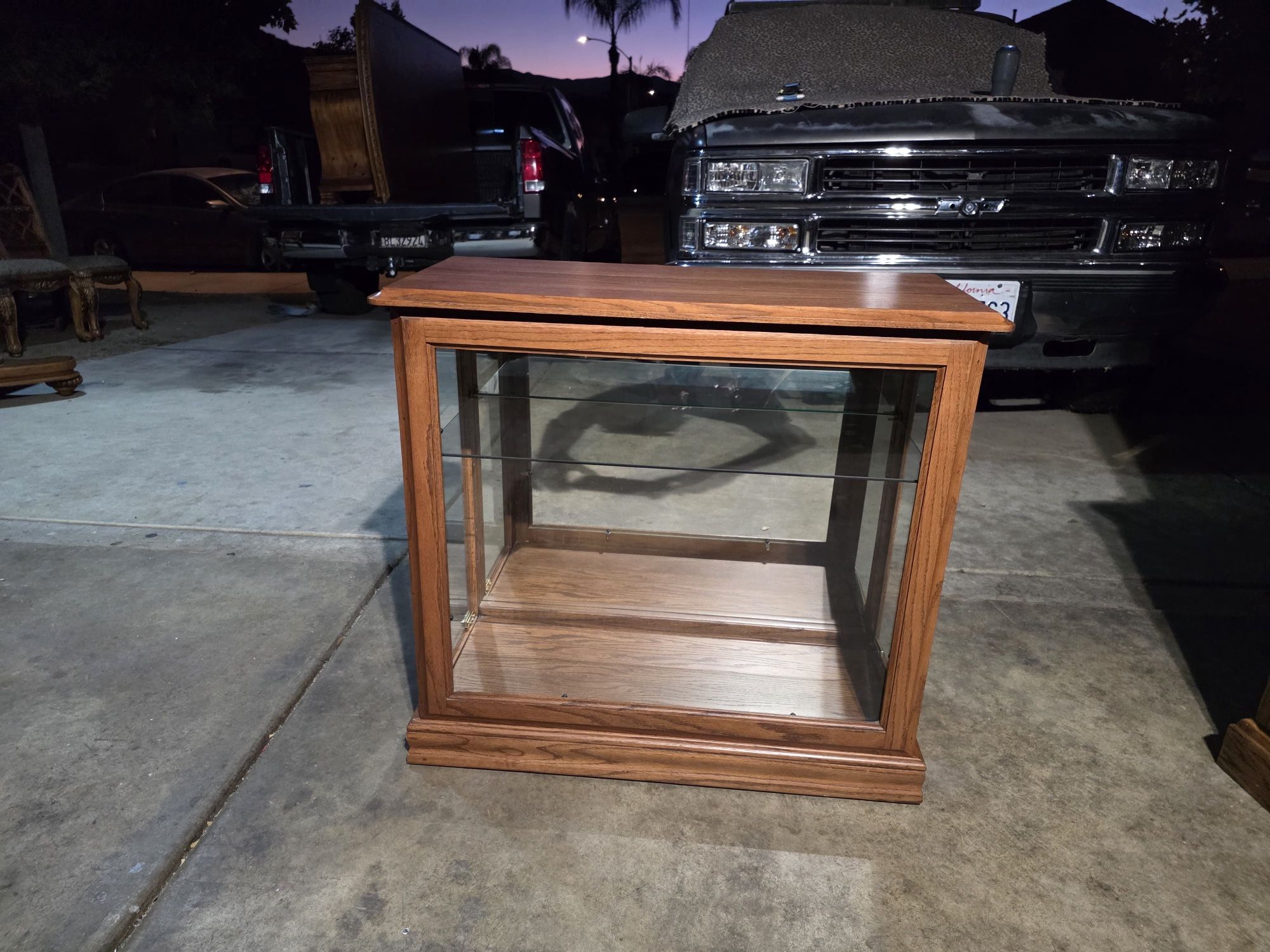 Antique/Vintage Oak Countertop Display Case