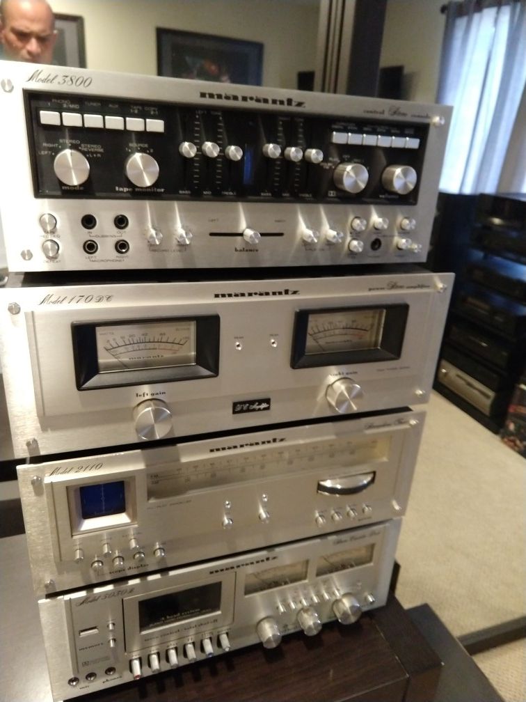 Vintage Marantz Stereo Components Amp Preamp Cassette Tuner