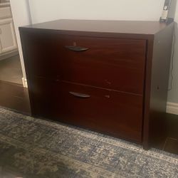 Two Office Credenza File Cabinets