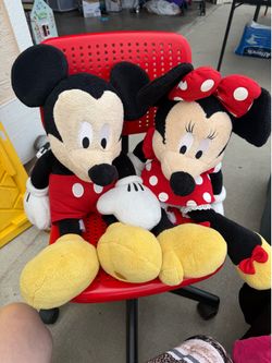 Mickey Mouse and Minnie Mouse