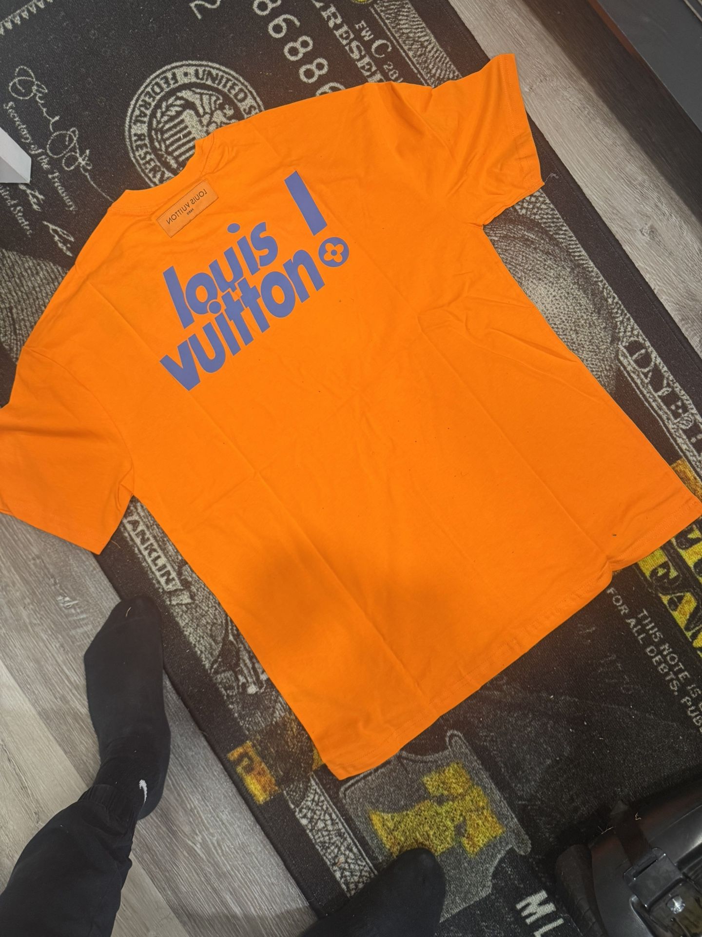 Lv orange shirt