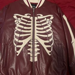 Skeleton Leather Jacket 