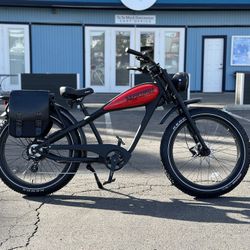 HELIO Patriot 1000W Cafe Racer Style Electric Bicycle Ebike