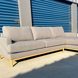 Brand New. Mid Century Modern Sectional Sofa. Our Price $745. (Retails Over $2200)