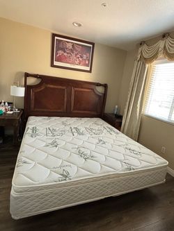Bed, headboard, bed frame
