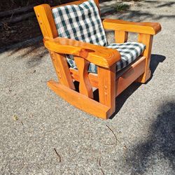 Solid Pine Kids Rocking Chair
