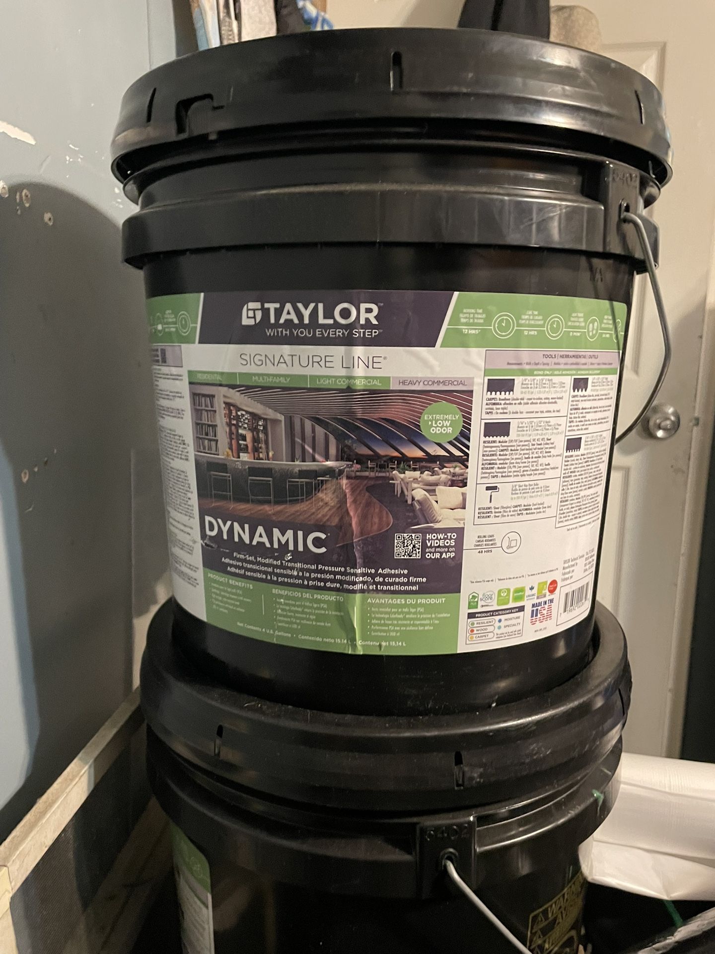 Taylor Dynamic 4 Gal. Resilient & Carpet Flooring Adhesive