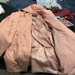 Pink Casual Coat