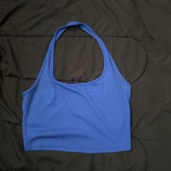 dodger blue halter top 
