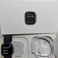 Apple 🍎 Watch ⌚️Ultra 2 Natural Titanium 🪙 44mm GPS & Cellular Apple Box & Charger 🔌 