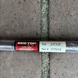 NEW Red Top SDS Plus Hammer Drill Bit – 3/4” x 18”