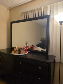 Black dresser drawers