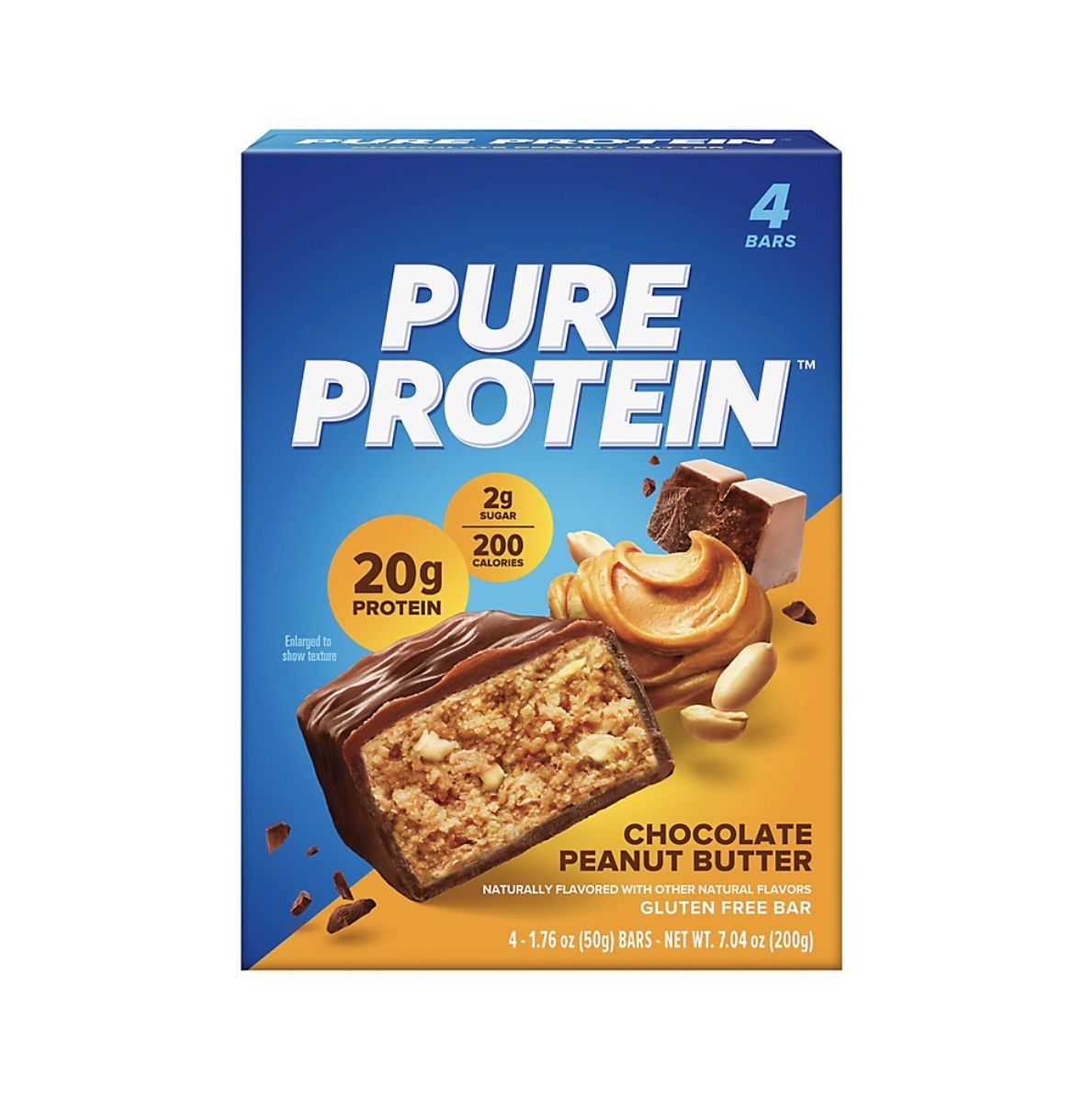 Pure Protein Chocolate Peanut Butter, 4 Pack 