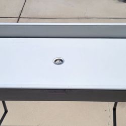 White Folding Ice Picnic Table