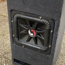 Rare 12” Kicker Solo-X Subwoofer with Custom Box 