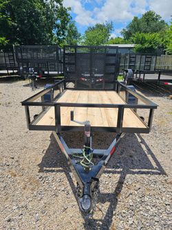 5x10 Trailer, Gate And Bull Dog Hitch, 4" Channel