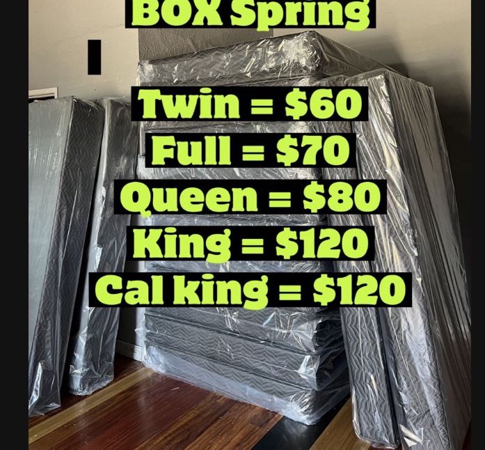 All Sizes Box springs 