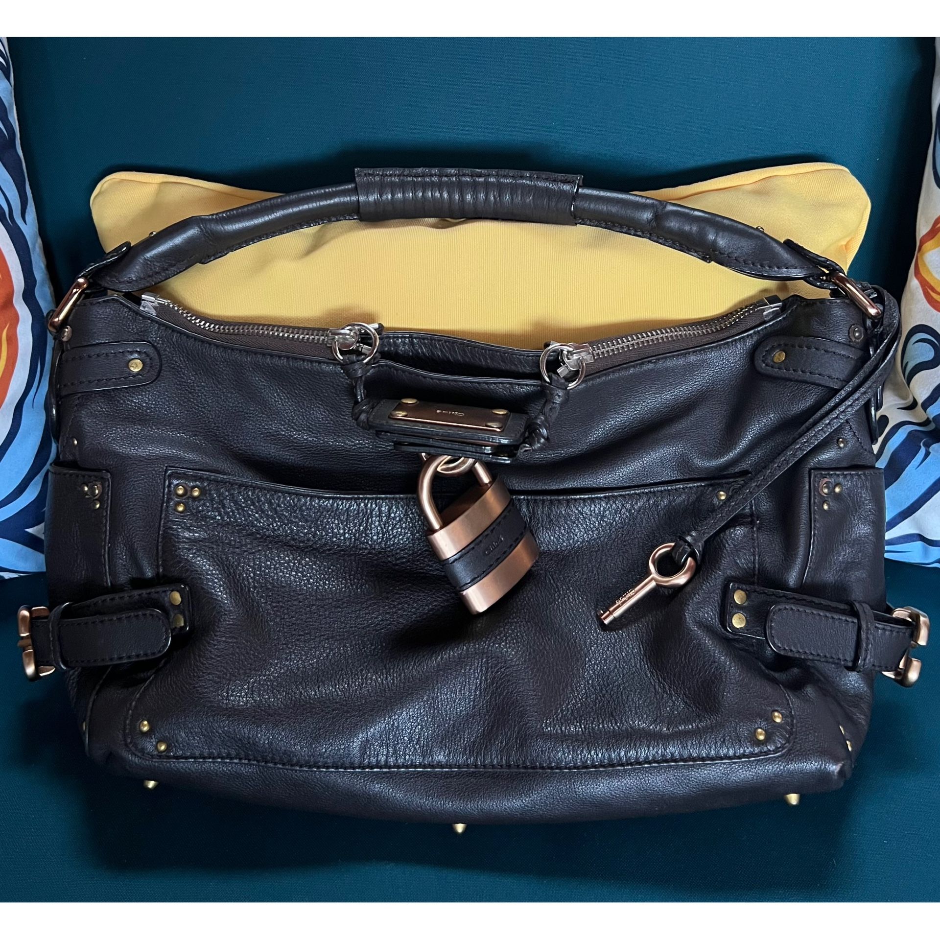 RARE Vintage ChloƩ Paddington Pebbled Leather Hobo Bag